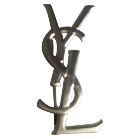 ysl pin silver|YSL pins for sale.